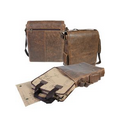 Aero Squadron Antique Lamb Leather Laptop Messenger Bag